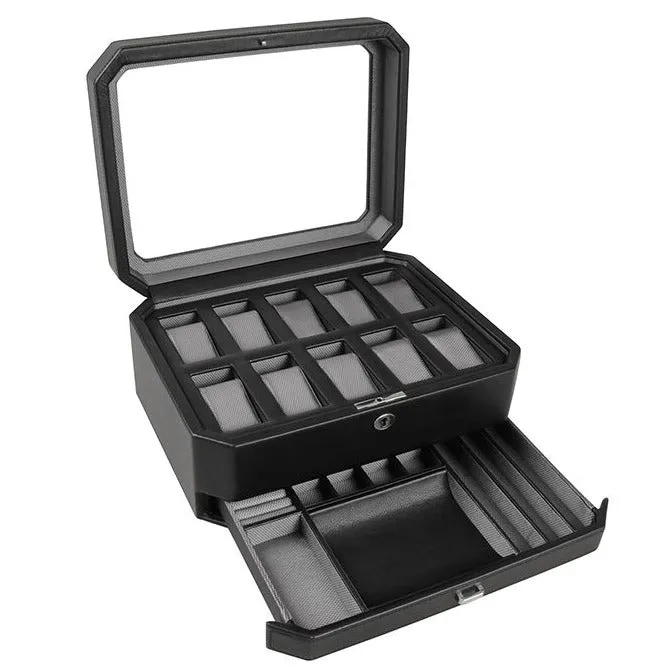 Wolf - Windsor 10-Unit Watch Box with Storage | 4586029
