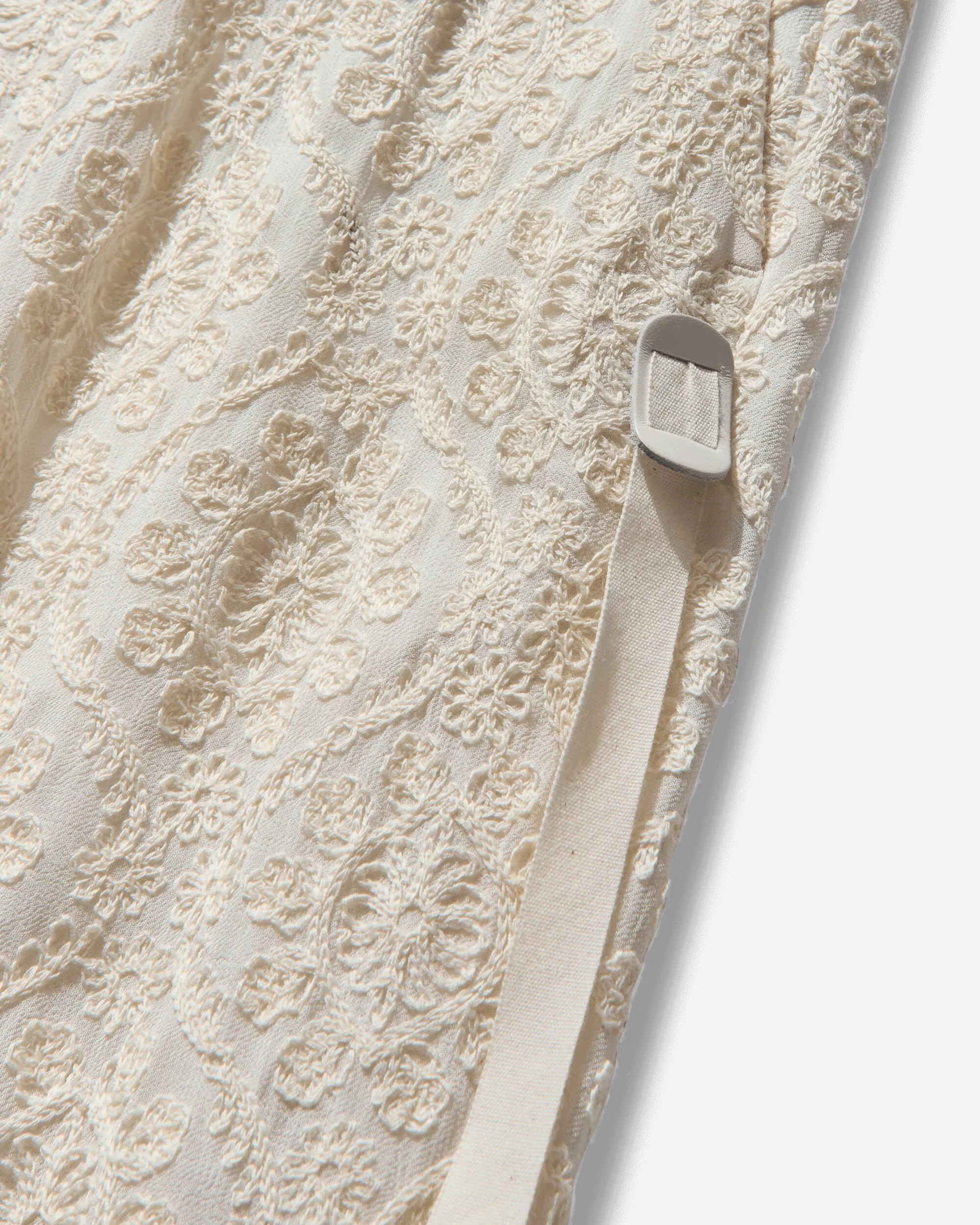 Women's Linen Belt Pants Ivory