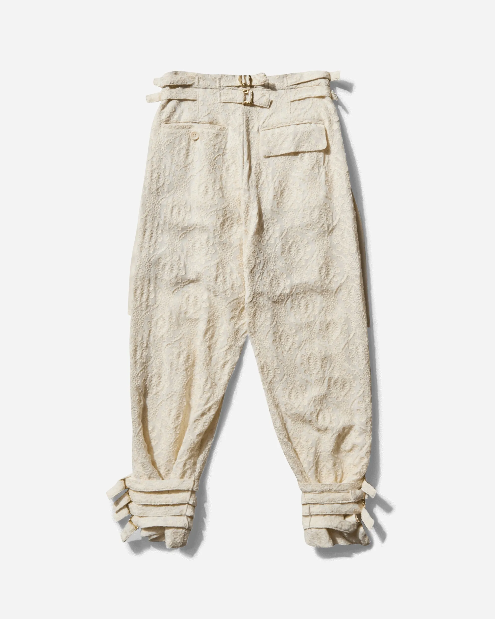 Women's Linen Belt Pants Ivory