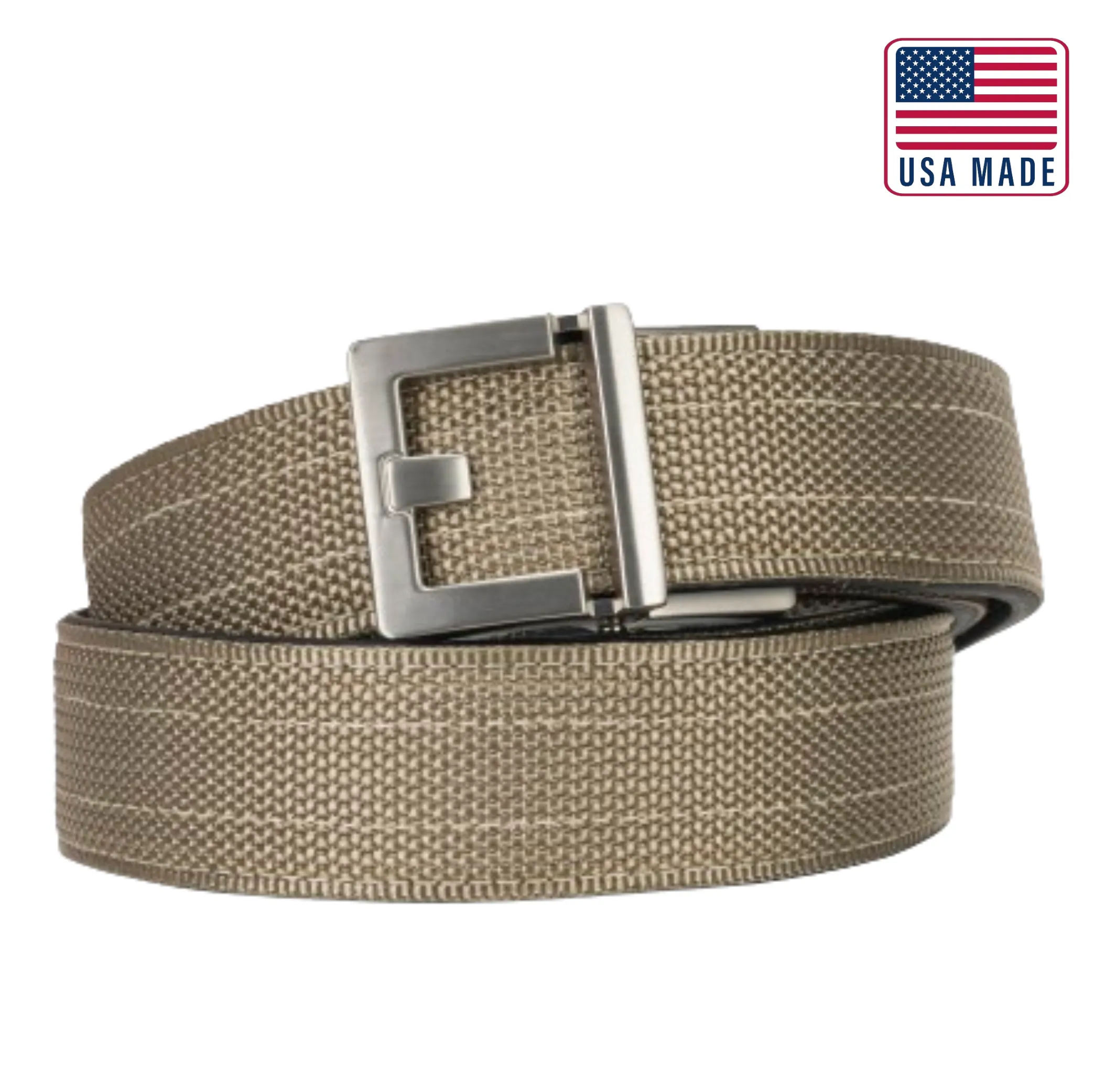 X SERIES BUCKLE  | USA MADE TAN 499 TACTICAL NYLON GUN BELT 1.5"