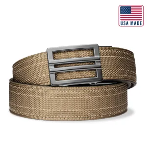 X SERIES BUCKLE  | USA MADE TAN 499 TACTICAL NYLON GUN BELT 1.5"