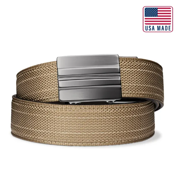 X SERIES BUCKLE  | USA MADE TAN 499 TACTICAL NYLON GUN BELT 1.5"