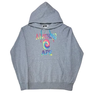 [XL] Bape Tie-Dye College Logo Hoodie