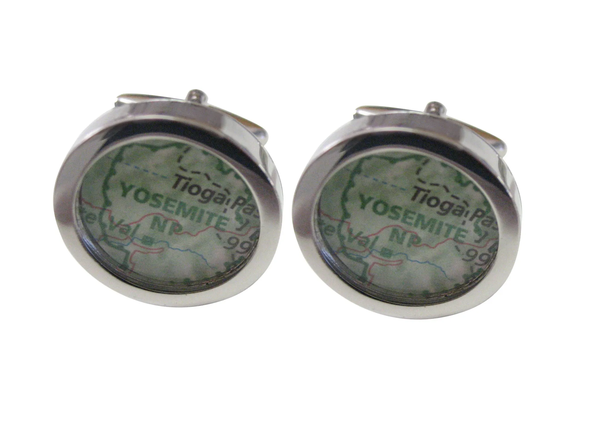 Yosemite National Park Map Cufflinks