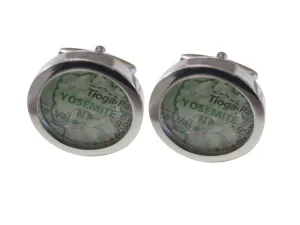 Yosemite National Park Map Cufflinks
