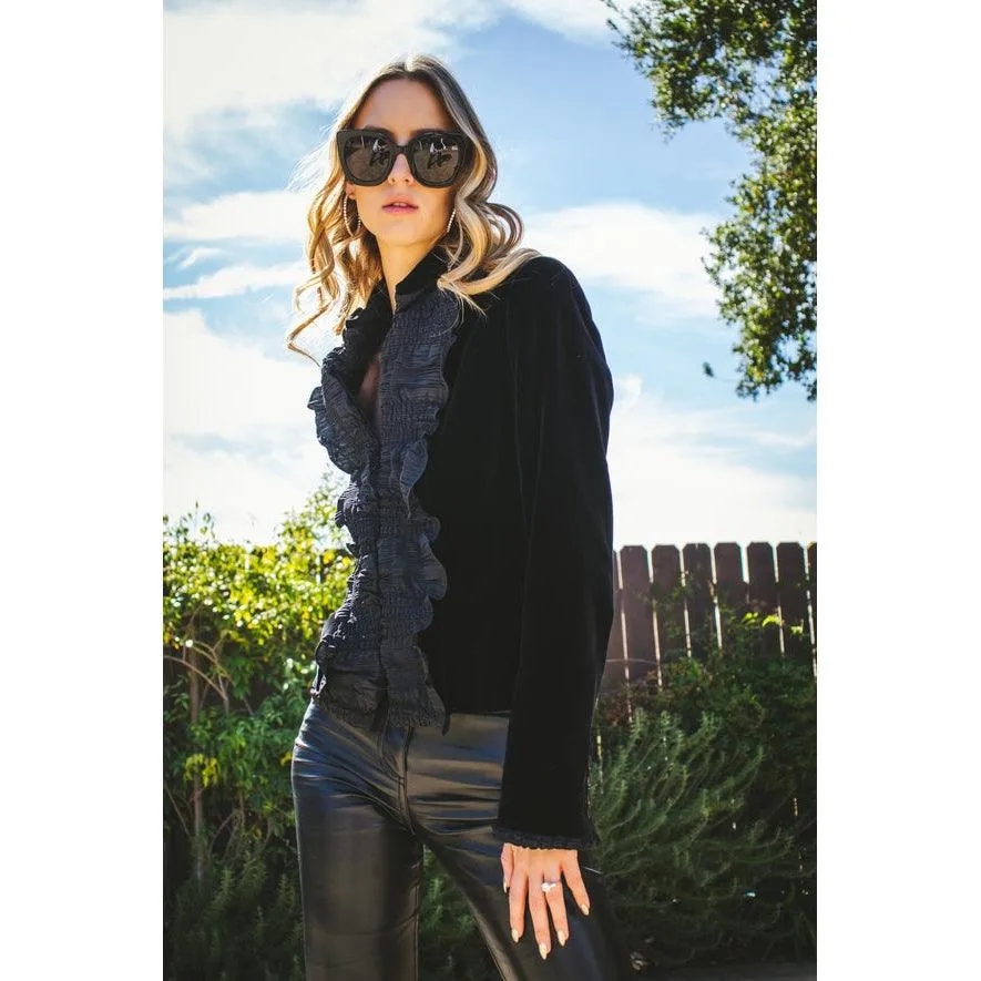 YVES SAINT LAURENT Velvet Jacket | Size XS/S