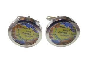 Zambia Map Cufflinks