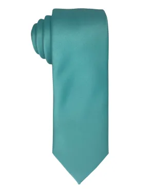 Zenio Solid Slim Tie - Turquoise