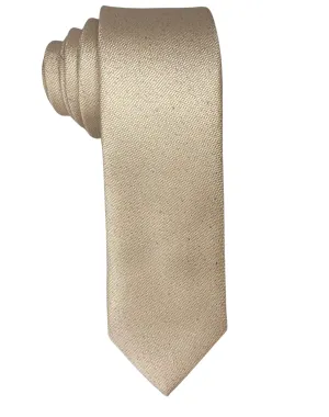 Zenio Texture Dot Slim Tie - Ivory